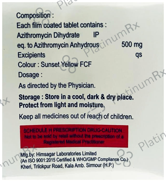 Azivas 500mg Tablet 6s