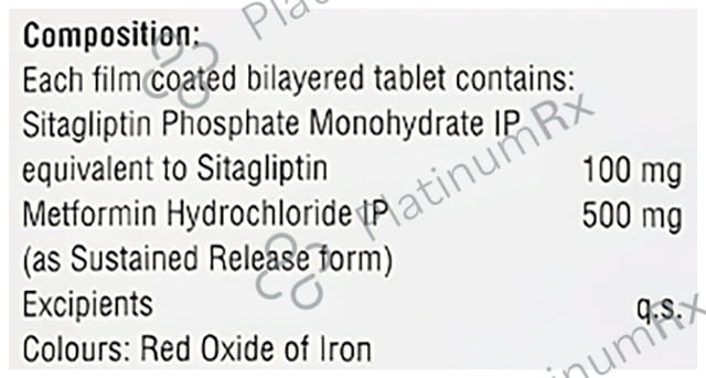 ST Gliptin M 100/500mg Tablet SR 15s