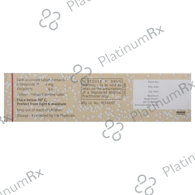 Euglim 4mg Tablet 15s
