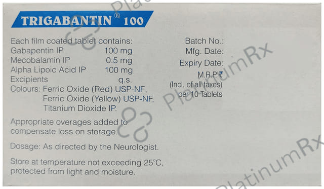 Trigabantin 100mg Tablet 10s