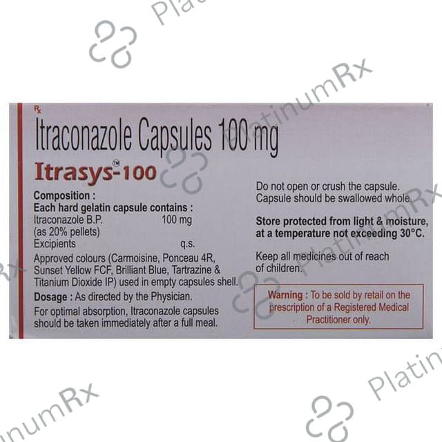 Itrasys 100mg Capsule 4s