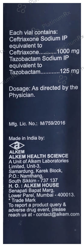 Xone XP 1000mg/125mg Injection 5ml