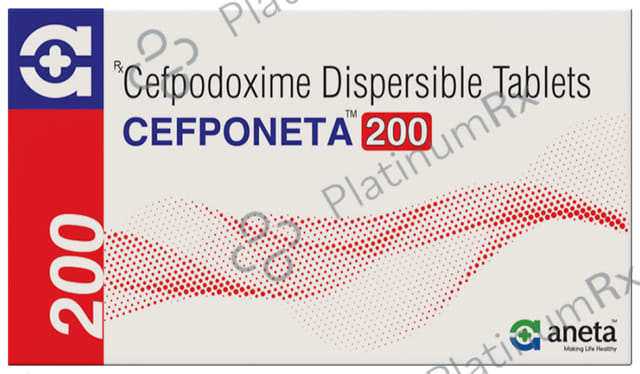 Cefponeta 200 Tablet DT 10s