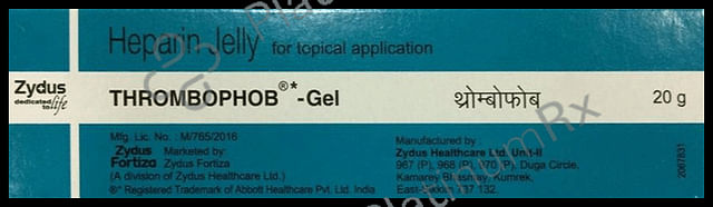 Thrombophob 2mg/50IU Gel 20gm