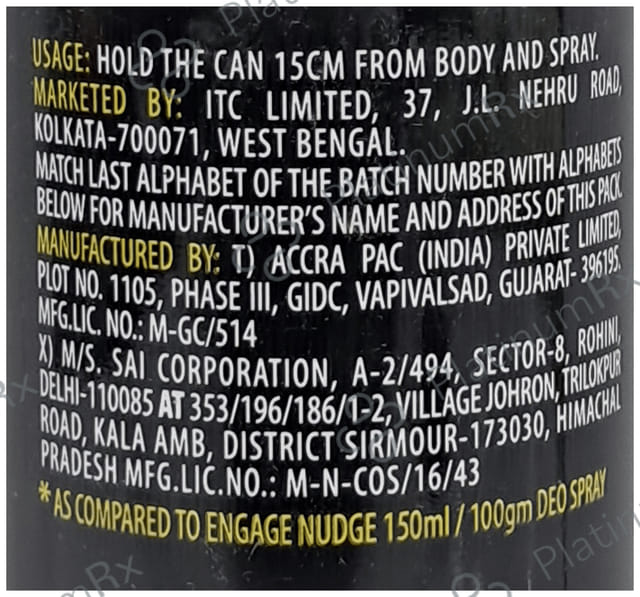 Engage Nudge Men Deo
