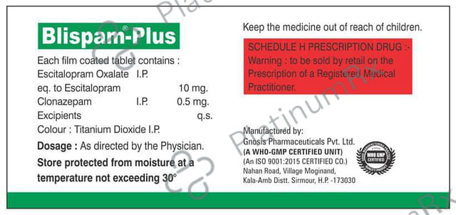 Blispam-Plus Tablet
