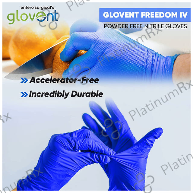 Glovent Nitrile Examination Gloves Powder Free Small