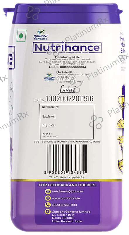 Jubilant Nutrihance for Weight Management, Energy & Heart Health - Flavour Vanilla