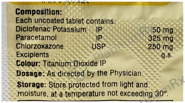 Vovedic MR 250/50/325mg Tablet 10s