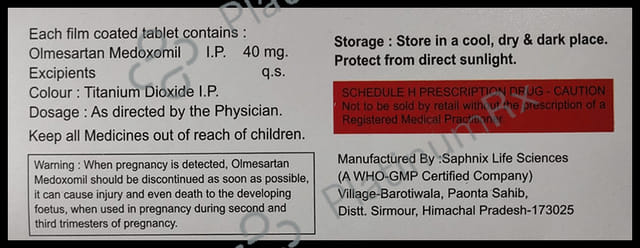 Olmecure 40 Tablet 10 Tablet Bi-Cure Remedies