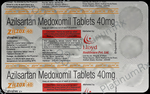 Zilzox 40mg Tablet 15s