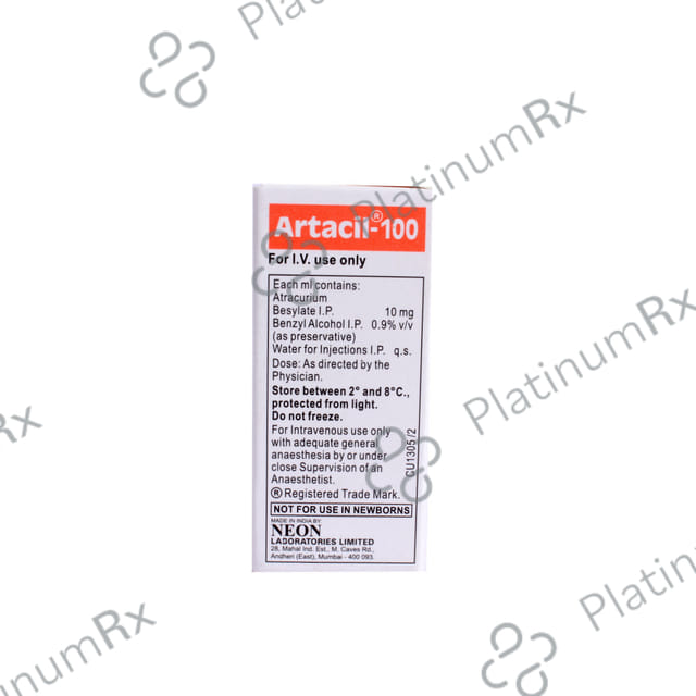 Artacil 100mg Injection 10ml