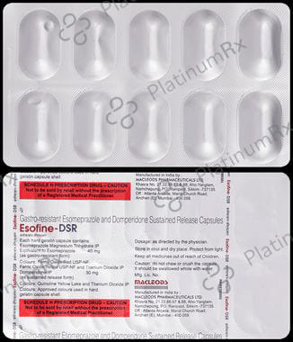Esofine DSR 30/40mg SR Capsule 10s