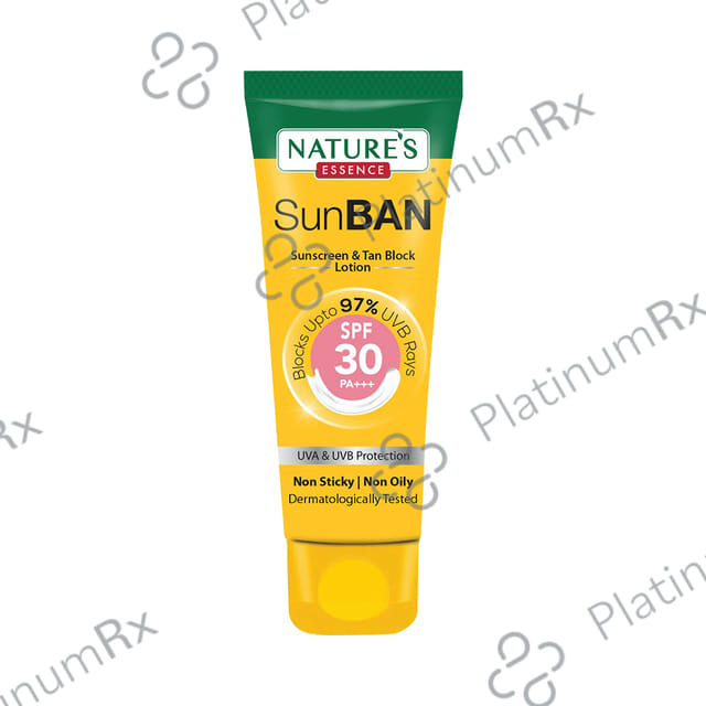 Nature's Essence Sunban Sunscreen & Tan Block SPF 30 PA+++ Lotion 60 ml