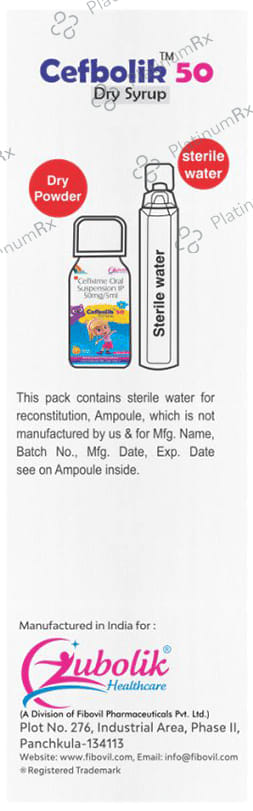 Cefbolik 50 Dry Syrup Orange