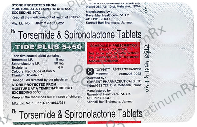 Tide Plus 50/5mg Tablet 15s