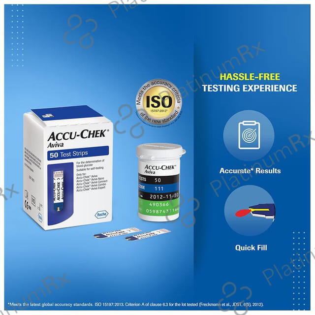 Accu Chek Aviva Test Strip (Only Strips) 50s