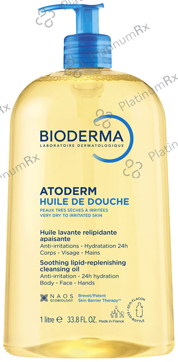 Bioderma Atoderm Huile De Douche Ultra Nourishing Anti Irritation Cleansing Oil 1Ltr