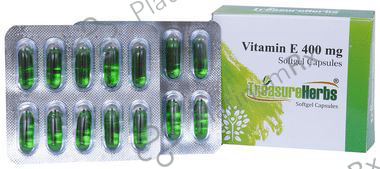 TreasureHerbs Vitamin E 400mg - Softgel Capsule for Skin, Hair, Scalp & Eye Health