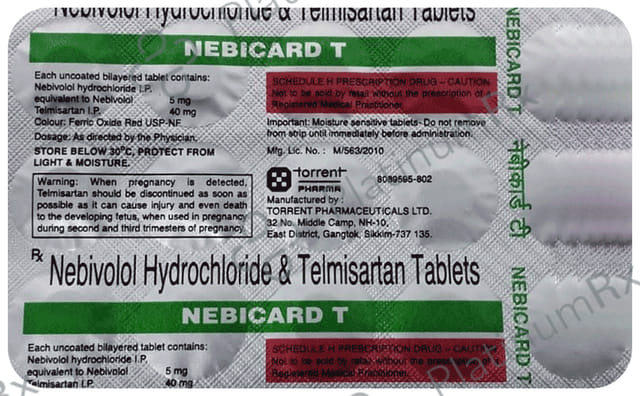 Nebicard T 5/40mg Tablet 15s