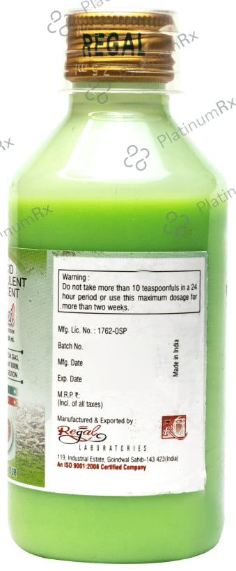 Regocil Saunf Flavour Sugar Free Oral Suspension 180ml