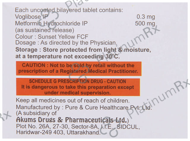 Metasens V 500/0.3mg Tablet SR 10s