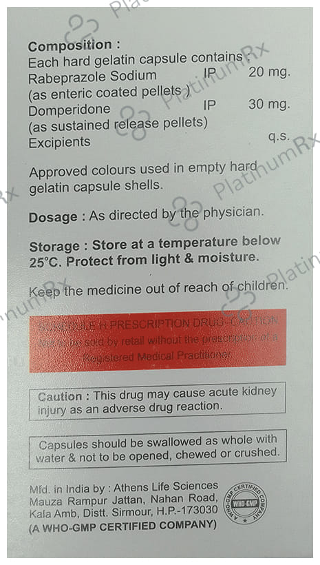 Rablez D Capsule SR 10s Lezire Healthcare Pvt Ltd