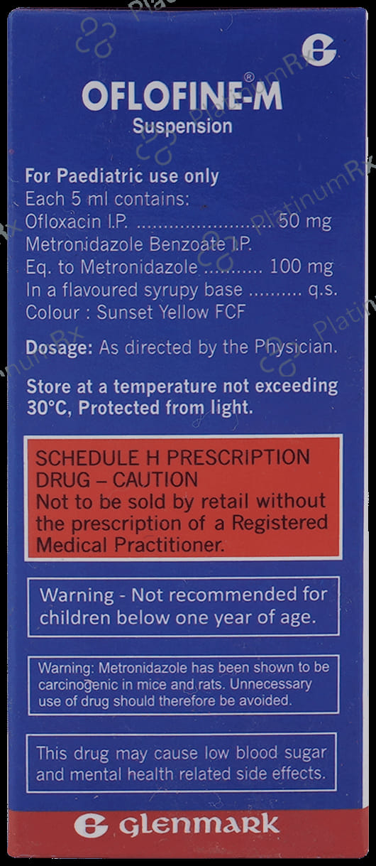 Oflofine M 100/50mg Oral Suspension Tangy Orange 30ml