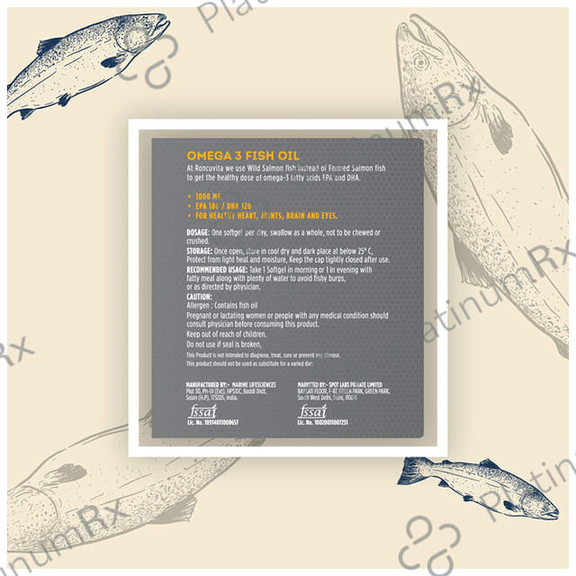 Roncuvita Salmon Fish Omega 3 Softgel 60s