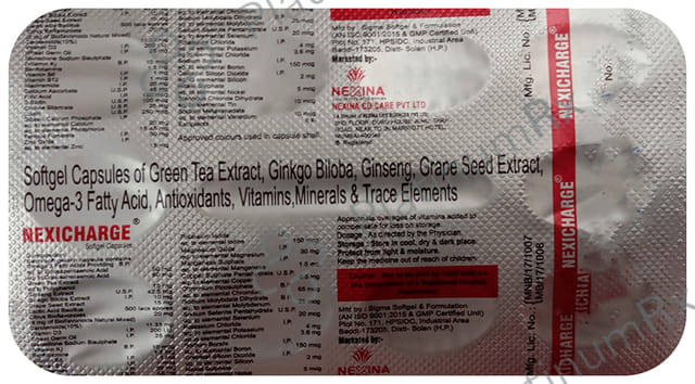 Nexicharge Softgel Capsule 10s