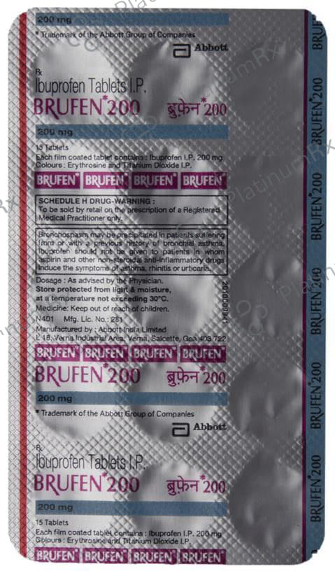 Brufen 200mg Tablet 15s