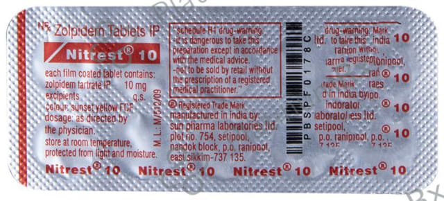 Nitrest 10 Tablet