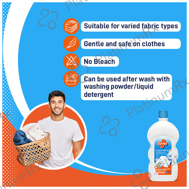 Savlon Laundry Disinfectant & Refreshing Liquid Fresh Blossom 1 Ltr