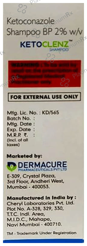 Ketoclenz Shampoo 60ml