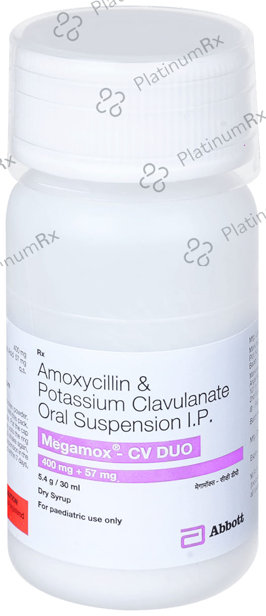 Megamox CV Duo 400/57mg Dry Syrup 30ml