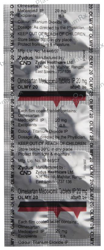 Olmy 20mg Tablet 10s