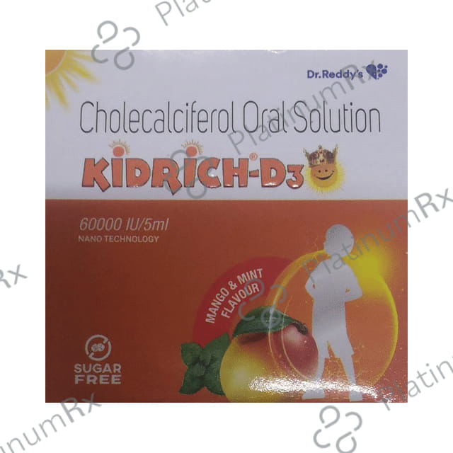 Kidrich-D3 Oral Solution Mango & Mint Sugar Free