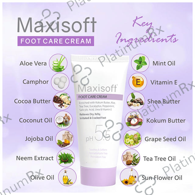 Maxisoft Foot Care Cream (60gm Each) 1 Tube