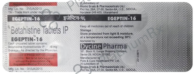 Egeptin 16mg Tablet