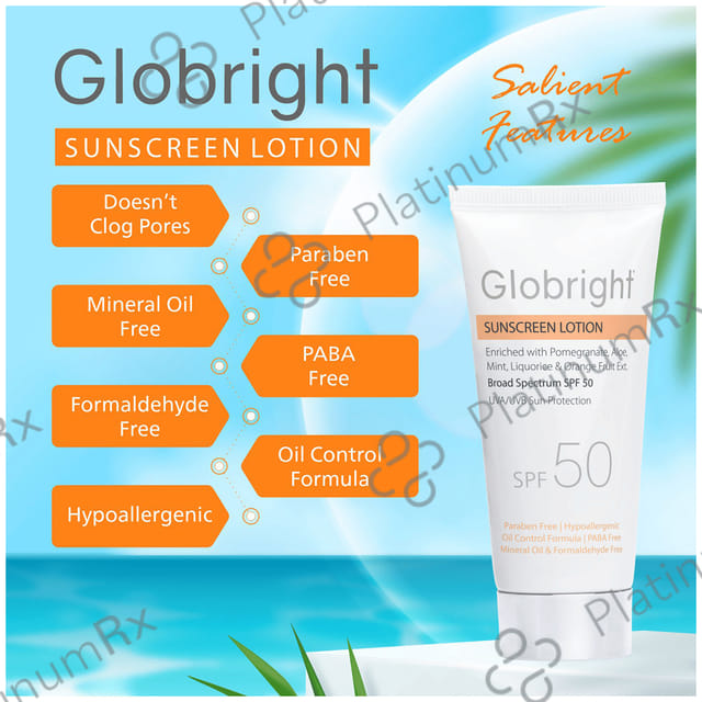 Globright Sunscreen SPF 50 Lotion 50ml