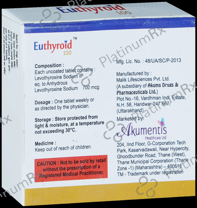 Euthyroid 100 Tablet