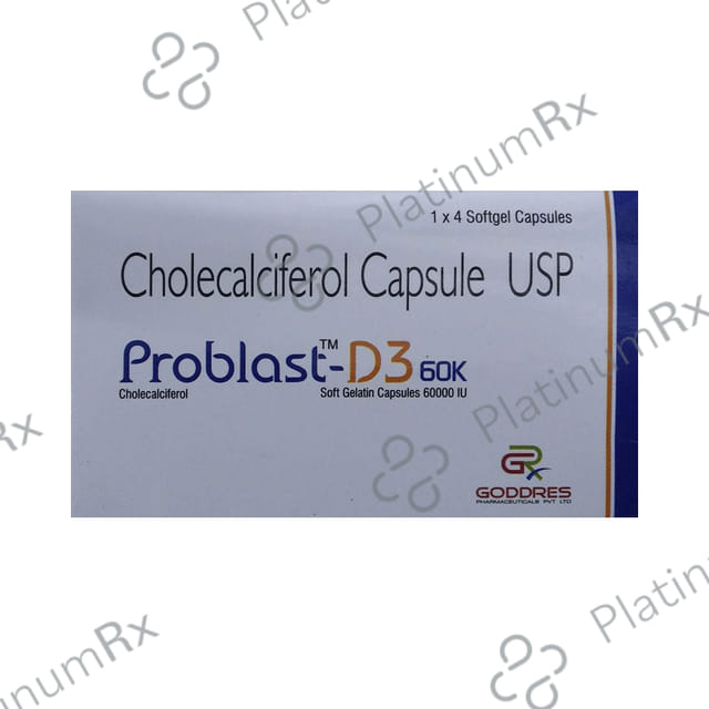 Problast D3 60K Soft Gelatin Capsule 4s