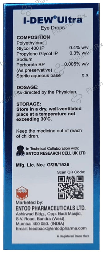 I Dew Ultra 1% Eye Drop 10ml