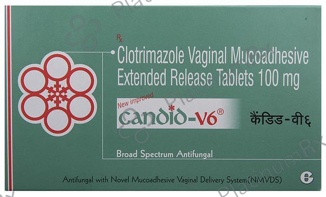 Candid V6 100mg Tablet ER 6s