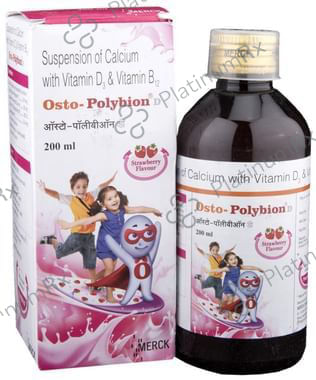 Osto-Polybion D Syrup Strawberry