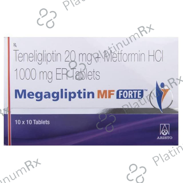 Megagliptin MF Forte 1000/20mg Tablet 10s