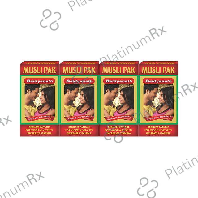 Baidyanath Musli Pak Reduces Fatigue & Increases Stamina Powder (100gm Each) 4 jar
