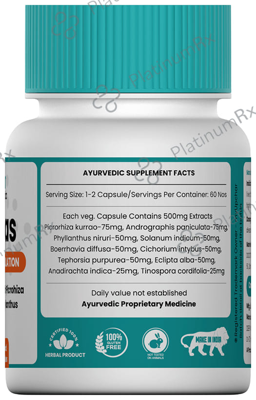 Myupchar Ayurveda Yakritas Extra Based Vegan Capsule
