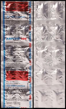 Arflur 100mg Tablet DT 10s