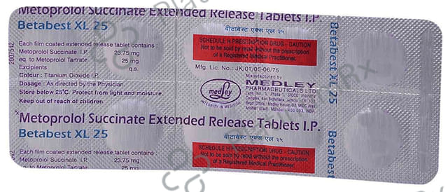 Betabest XL 25mg Tablet 10s